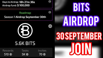 Bits Airdrop Claim And Withdrawal |Bits Airdrop And Listing Date |Bits Airdrop Telegram #bitsairdrop