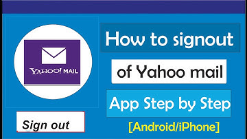 How to sign out of yahoo mail app