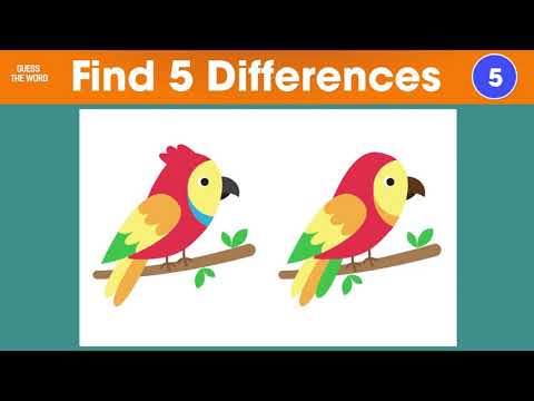 Find The Differences | Best Spot The Difference Puzzles Fun Puzzles For Kids | Find different points