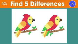 Find The Differences | Best Spot The Difference Puzzles Fun Puzzles For Kids | Find different points