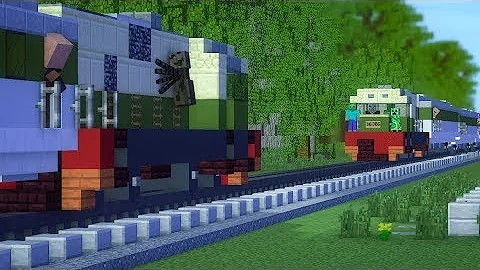 Minecraft Tragedi Bintaro Train Crash Animation