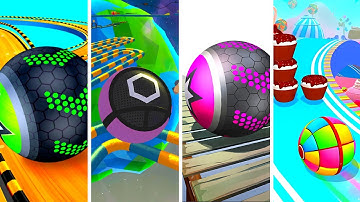 Going Balls vs Action Balls vs Rollance vs Candy Ball Run - All level gameplay Android, IOS