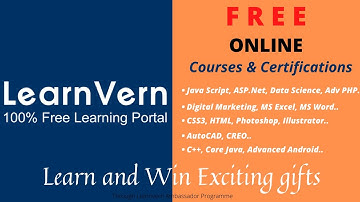 How to learn Online Courses for Free|| Learnvern|| learn and win gifts*