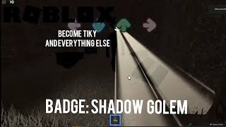 Become Tiky and Everything  Else | Badge SHADOW GOLEM sings FNAF Song | Roblox FNF