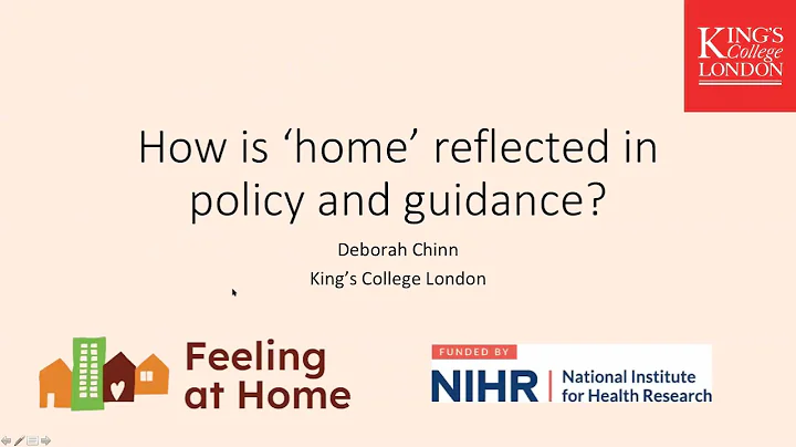How is 'home' reflected in policy and guidance, Dr...