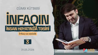 Hacı Ramil | Cümə Xütbəsi | İnfaqın insan həyatında təsiri-3 | İnfaq və xəsislik | 31.05.2024