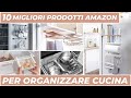 10 IDEE GENIALI per ORGANIZZARE una CUCINA PICCOLA con prodotti AMAZON