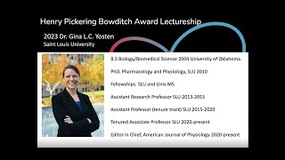 The Henry Pickering Bowditch Award Lectureship