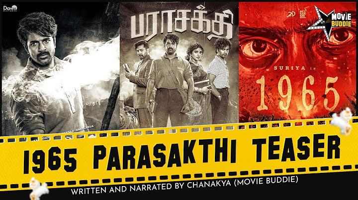 1965 Parasakthi Teaser | Purananooru | Sivakarthikeyan | Suriya | Ravi Mohan | Sreeleela | GV