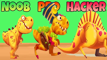 Dino Bash 🦖🔥 – Noob vs Pro vs Hacker Evolutiegevecht!