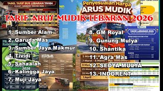 Tarif Arus Mudik Lebaran Tahun 2026 || Harga Tiket Bus Lebaran 2026