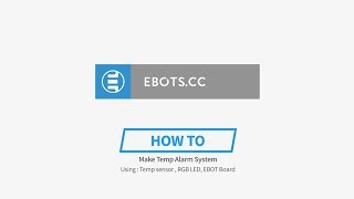 11 Temp and RGB using Ebot system - Educational Robot system