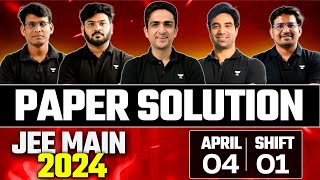 JEE Main 2024 Paper Solution - 4th April Shift 1