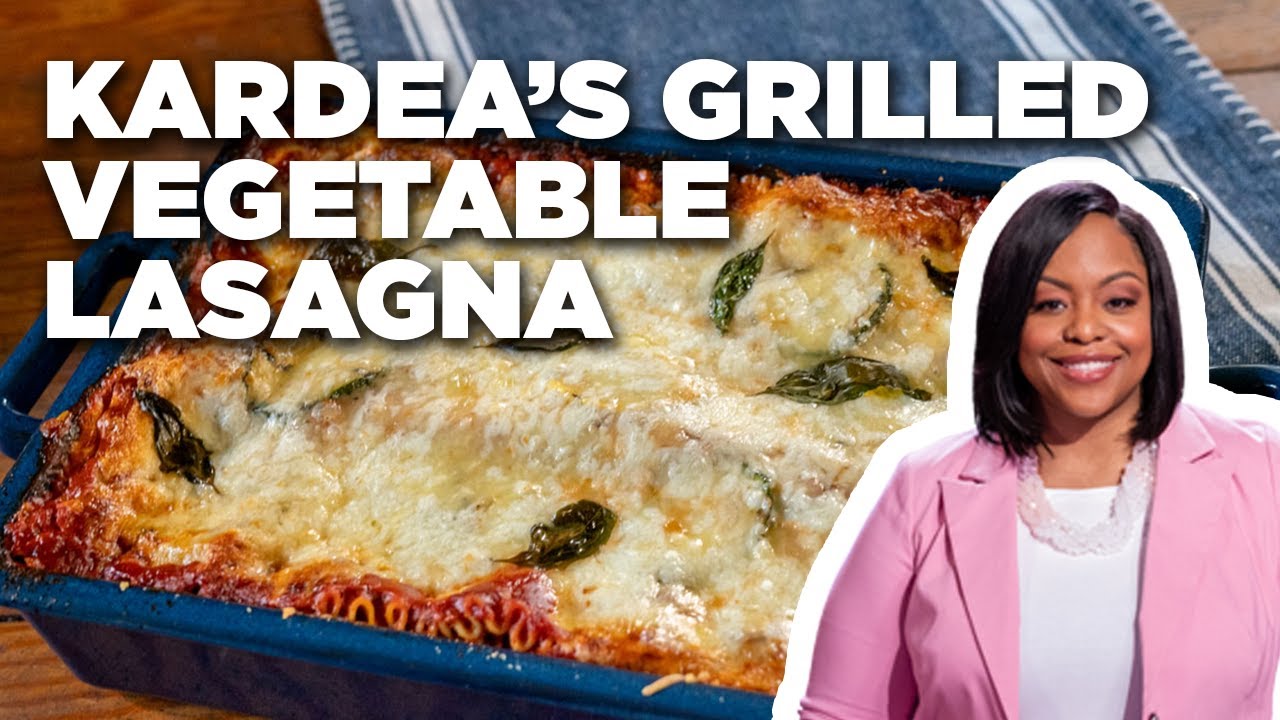 Grilled Vegetable Lasagna with Kardea Brown | Delicious Miss Brown | Food Network