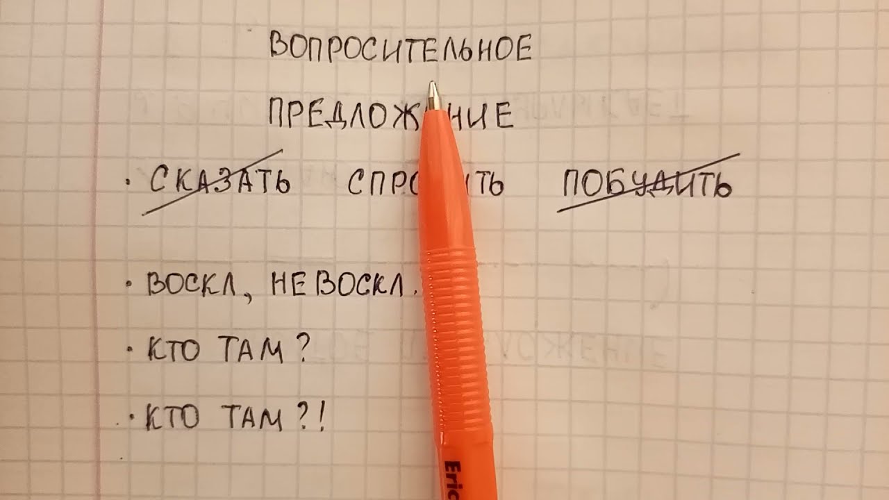 Вопросительное предложение – что это и как его легко отличить от повествовательного и побудительного