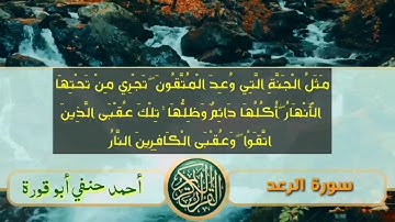 سورة الرعد.. عالم من السكينة والراحة النفسية.. الشيخ أحمد حنفي أبو قورة