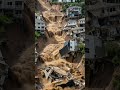 Massive Landslide Drags Houses Down Hillside!