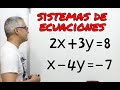 Sistemas de dos ecuaciones con dos incógnitas. Todosobresaliente.com