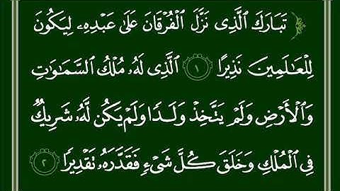 سورة (الفرقان) الآيات 1 3 الشيخ الحصري