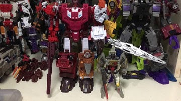 Transformers Unite Warriors Computron with Upgrade Kits PC 11 & PC 12 Comparison with other Combiner