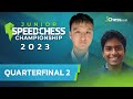 Watch Christopher Yoo Battle Pranav V in Quarterfinal #2 | Junior Speed Chess Championship 2023