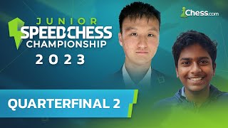 Watch Christopher Yoo Battle Pranav V in Quarterfinal #2 | Junior Speed Chess Championship 2023