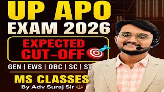 UP APO EXAM 2026 l Expected CUT-OFF Full Analysis ( Gen, EWS,OBS &amp; SV,ST) #upapoexam #cutoff  #upapo