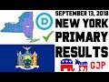 September 13, 2018 New York Primary Results Analysis - Governor, State Senate, IDC Caucus