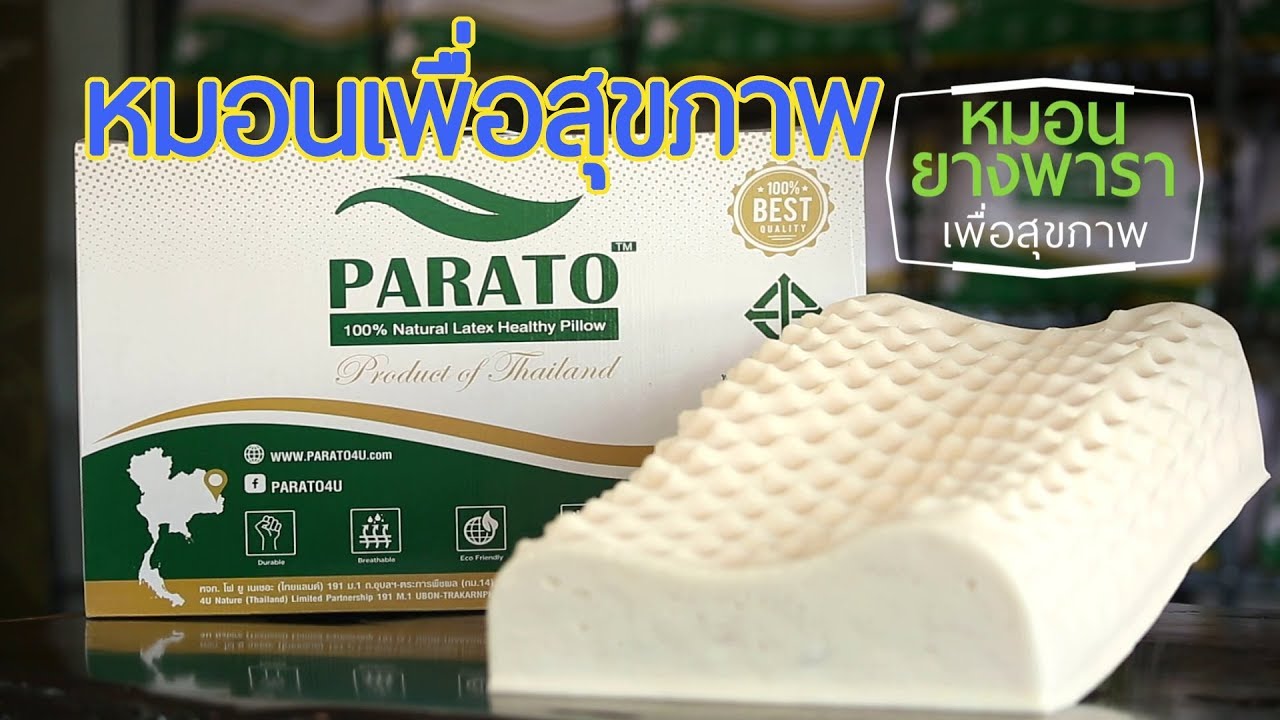 หมอน รอง คอ ยี่ห้อ ไหน ดี  New 2022  หมอนยางพาราเพื่อสุขภาพ | PARATO หมอนยางพาราโดยคนไทย