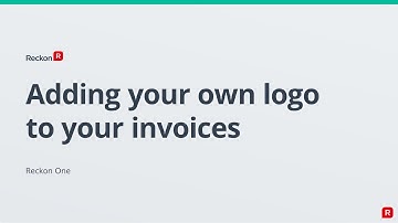 RECKON ONE - Adding a logo to your invoice