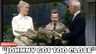 Python Snake Embraces Johnny Carson on Tonight Show