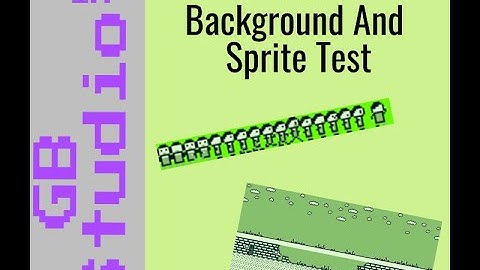 GB Studio Background And Sprite Test