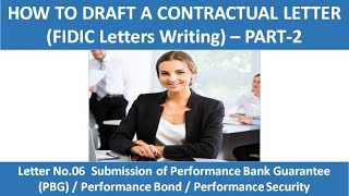HOW TO DRAFT A CONTRACTUAL LETTER FIDIC Letters Writing – PART 2