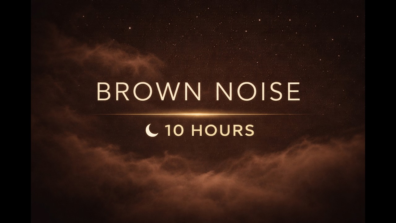 🌙 10 Hours Brown Noise Dark Screen for Sleep & Focus  | 10 Saat Kahverengi Gürültü Siyah Ekran