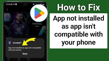 How to Fix App not installed as app isn