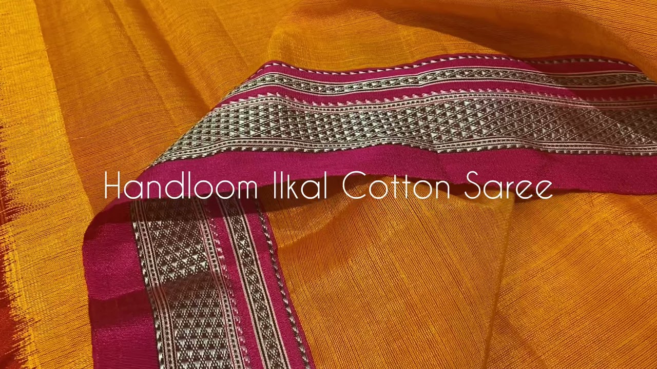 Handloom Ilkal Cotton Saree | Contrast Border Saree | Summer Collections | Trendy Saree | Yazhi Silk