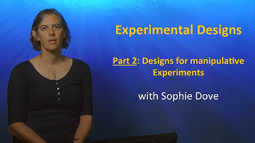 UQx TROPIC101x 7.1.2 Designs for Manipulative Experiments