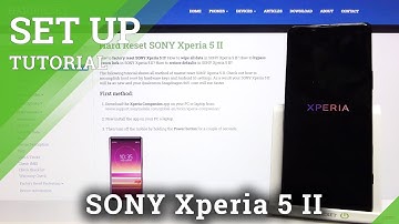 Sony Xperia 5 II - Starting Process & Welcome Screen