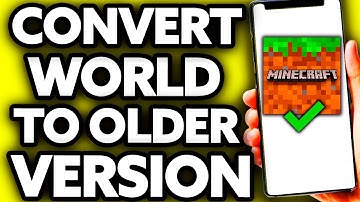 How To Convert Minecraft World to Older Version (EASY!)