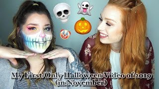 A HALLOWEEN LOOK ON MY BFF - Chatting + Trying to do a Rainbow Skull (yes I’m aware it’s November)