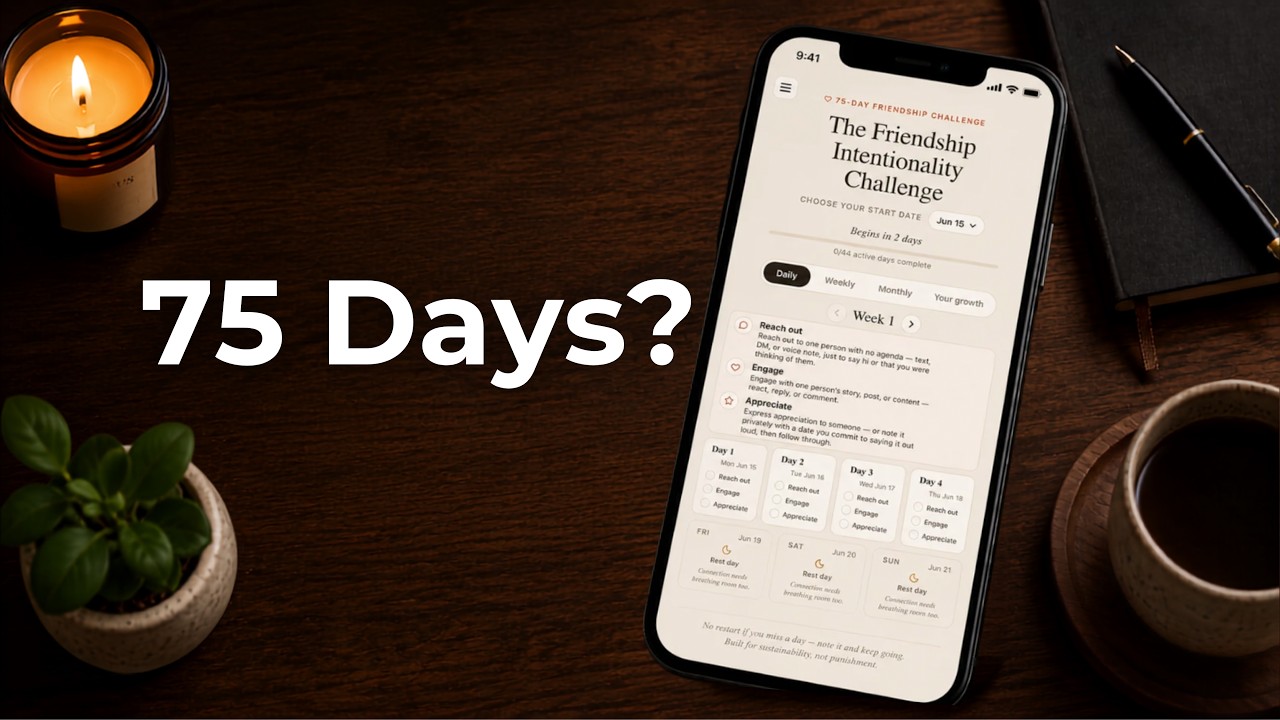 The Friendship Intentionality Starter Kit