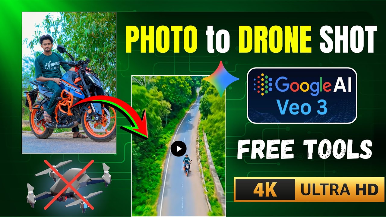 Photo to Drone Shot Ai | Photo to Ai Drone Video | Flow Ai se Drone Video Kaise Banaye