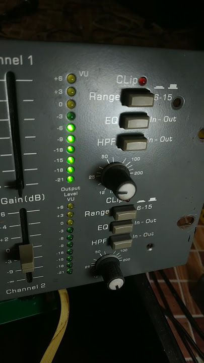 Ashley 3102 equalizer sound disappears when hpf is pressed