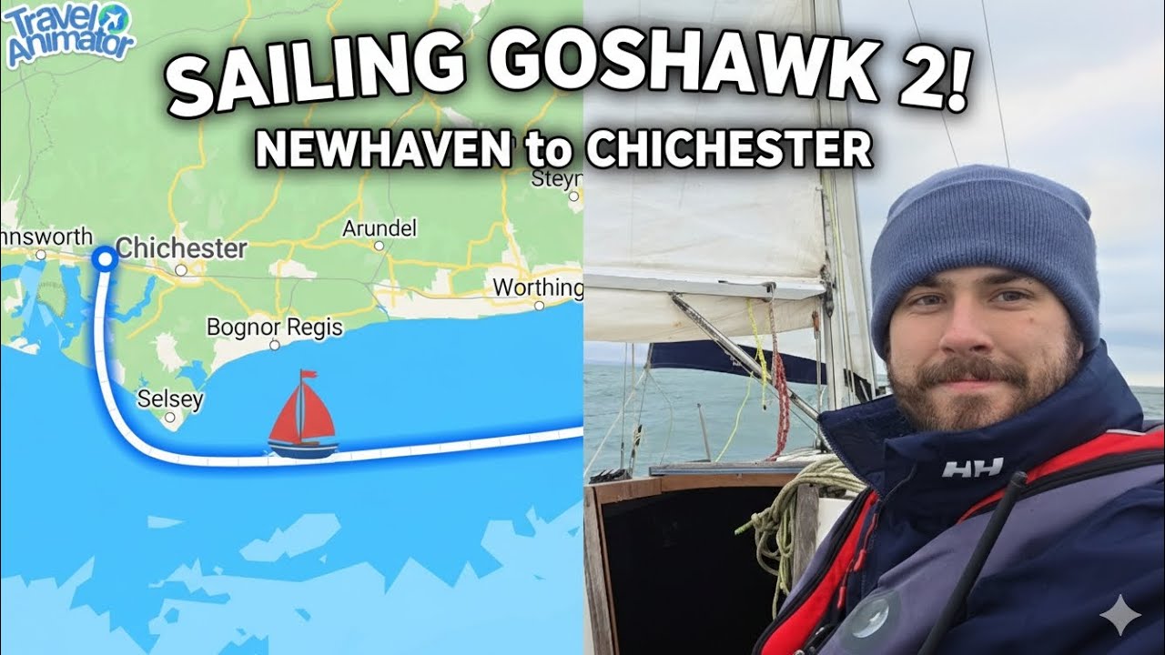 Sailing a GK24 47 miles SOLO - Newhaven to Chichester. 