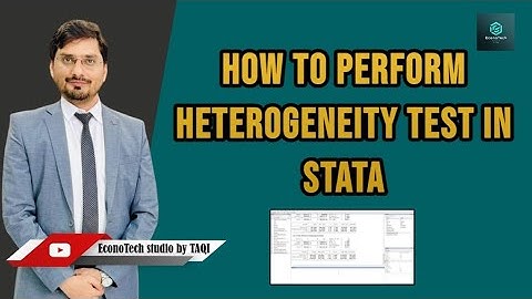How to perform heterogeneity test in stata
