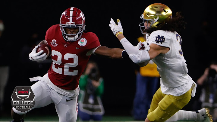 Rose Bowl Highlights: Notre Dame vs. Alabama | College Football Playoff on ESPN