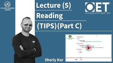 OET Reading Tips (Part C) Lecture 5 (With Sir Sharly) #flclahore