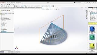 Surface loft and split line practice in Soildworks