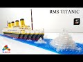 RMS TITANIC Diamond Building Blocks Ship 1860 Parts Speed Build With Lego Test No 66503 