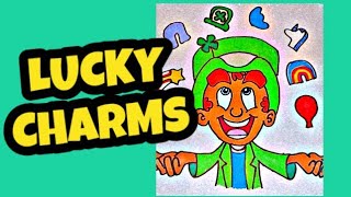 LUCKY CHARMS - COMO DIBUJAR AL DUENDE DE LUCKY CHARMS / How to draw Lucky Charms